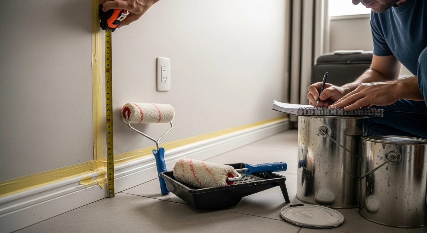 Como calcular tinta por m² em 2026 sem comprar demais