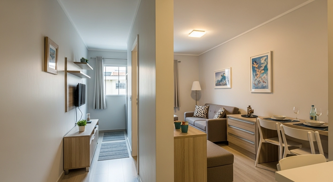 Como escolher cores para ambientes pequenos sem escurecer o espaço