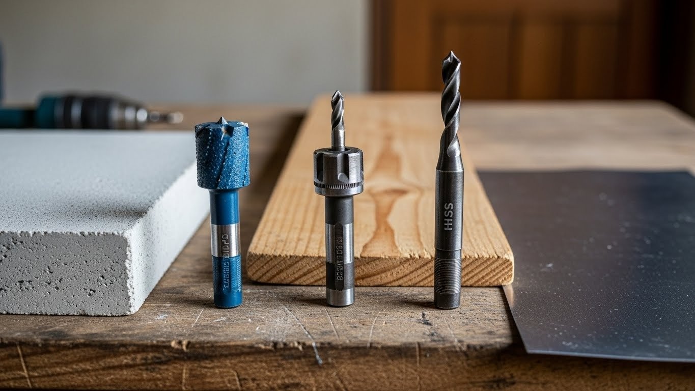 Como escolher brocas para concreto, madeira e metal sem errar